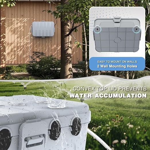 Flemoon Outdoor Electrical Box Waterproof, IP54 Waterproof Extension Cord Cover - Image 6