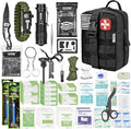242 Piece First Aid & Survival Kit – Molle Pouch IFAK, 1000D Nylon, Color-Coded by VLITEPRO