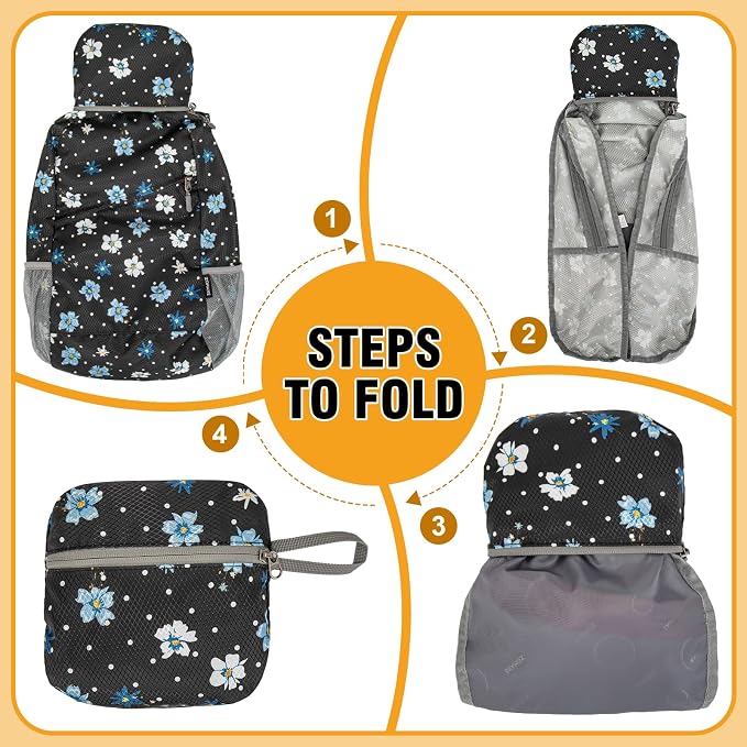 ZOMAKE Lightweight Packable Backpack, Foldable Backpacks Small Daypack - Image 6