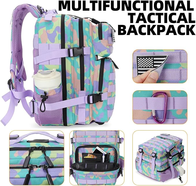Lovelinks21 25L Tactical Military Backpack Small Travel Backpack - Image 6
