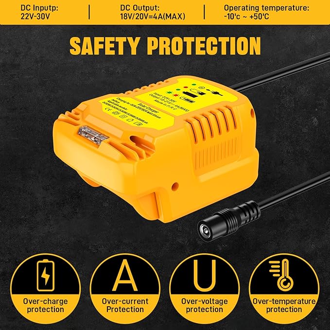 Solar Charger Adapter for Dewalt 20V/60V Battery, Outdoor Work - Image 6