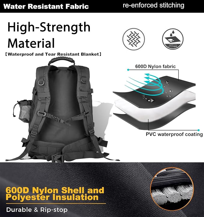 Large Military Bug Out Bag 3 Day Pack Expandable Backpack Army Daypack - Image 8