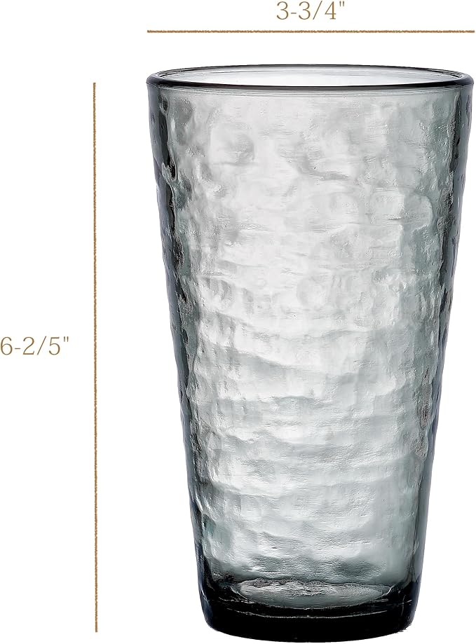 KLIFA- RIPPLE- 22.5 ounce, Acrylic Highball Drinking Glasses, Shatter-proof Cups - Image 9