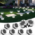 Solar Ground Lights Outdoor, 8 Pack Solar Lights Outdoor Waterproof, Mini Flat by Unknown