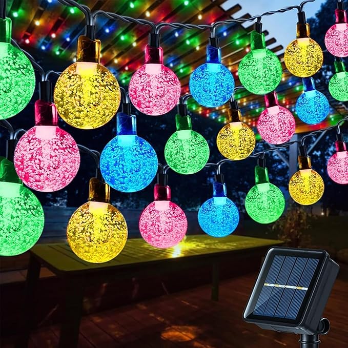 Toodour Solar String Lights Outdoor, 56ft 100 LED Globe String Light by Toodour