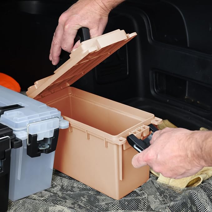 Sheffield 12627 Ammo Storage Box, Stackable .30 Cal Field Boxes, Water and Dust - Image 8
