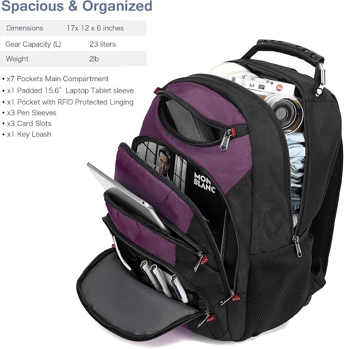 Boavan Laptop Backpack for men, 15.6 inch Laptop Bag - Image 2