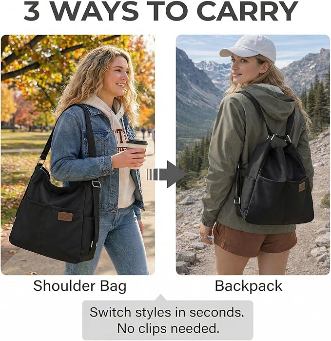 Women's Convertible Backpack Purse - Image 2