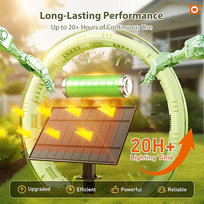 addlon 102 FT Solar String Lights Waterproof, Patio Light Solar Powered - Image 2