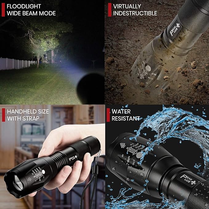 PeakPlus Rechargeable Tactical Flashlight LFX1000 - Image 5