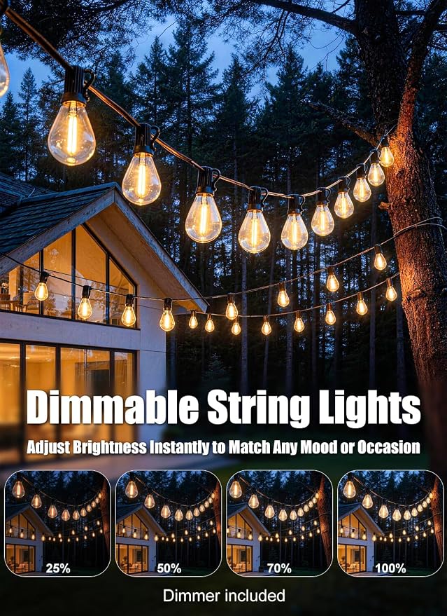 200FT Outdoor String Lights Waterproof - Image 5