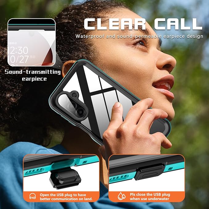 DINGXIN Waterproof Case for Samsung Galaxy A17 5G IP68 Certified Dustproof - Image 9