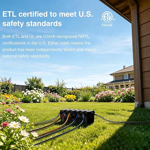 Flemoon Medium Outdoor Electrical Box, ETL Certified IP54 Waterproof Extension - Image 2