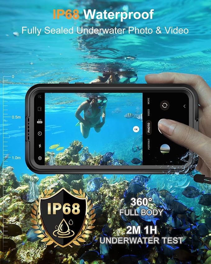 for Samsung Galaxy S25 Waterproof Case, Magnetic Heavy Duty Military Grade - Image 3