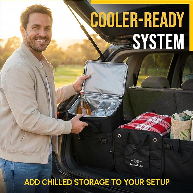 Insulated Cooler Bag for Car Trunk – Thermal Food & Drinks Carrier for Family - Image 2