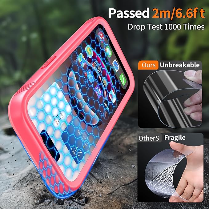 Cozycase Waterproof Case for iPhone SE 3rd 2022/iPhone SE 2nd 2020/iPhone 7/8 - Image 3
