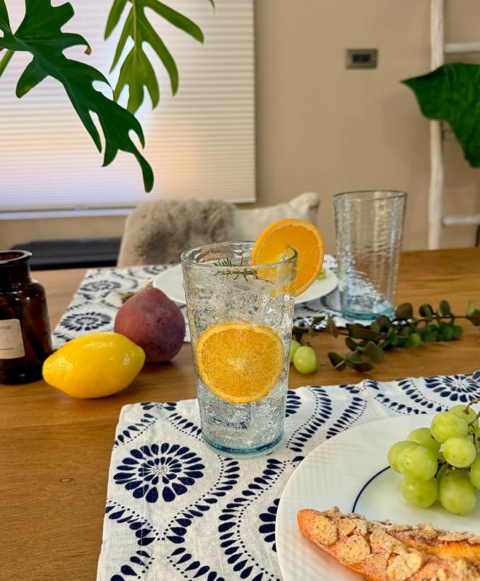 KLIFA- NICE- 20 ounce, Acrylic Highball Drinking Glasses, Stackable Plastic - Image 3