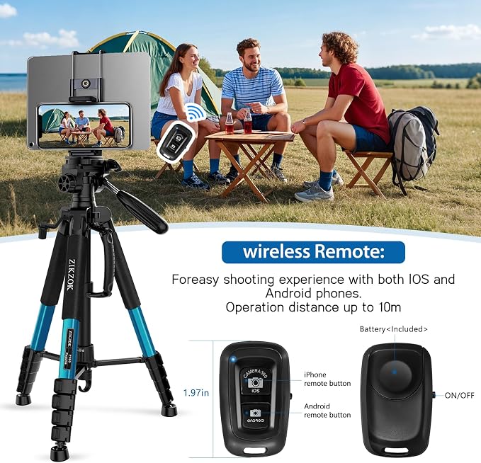 75" Heavy Duty Camera Tripod Stand - Image 6
