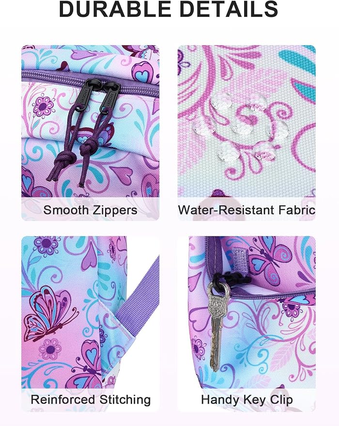 VASCHY Backpack for School, Lightweight Water Resistant Bookbag Schoolbag - Image 4