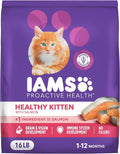 IAMS Proactive Health Healthy Kitten Dry Cat Food Salmon Recipe, 16 lb. Bag by IAMS