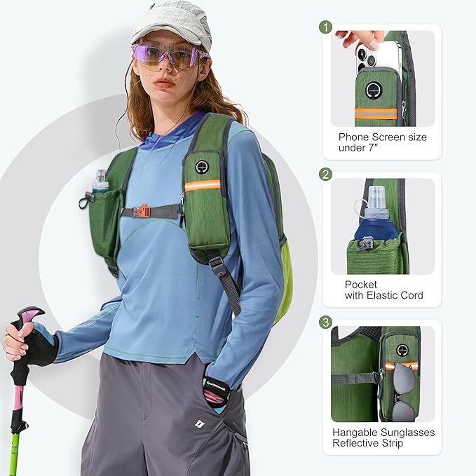FIORETTO 15L Hiking Backpack for Women Men Mini Packable Backpack Lightweight - Image 2