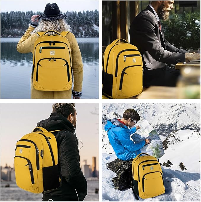 Volher Laptop Backpack, Business Travel Anti Theft Slim Durable Laptops Backpack - Image 7