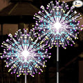 JJGoo Solar Firework Lights, 2 Pack 150 LEDs 2 Lighting Modes Solar Lights by JJGoo