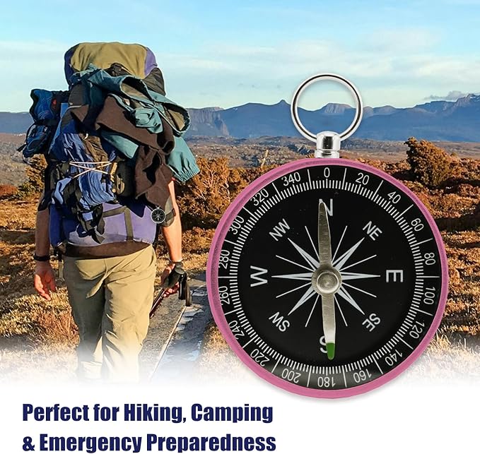 Pocket Compass, 2 Pieces Mini Compass - Image 6