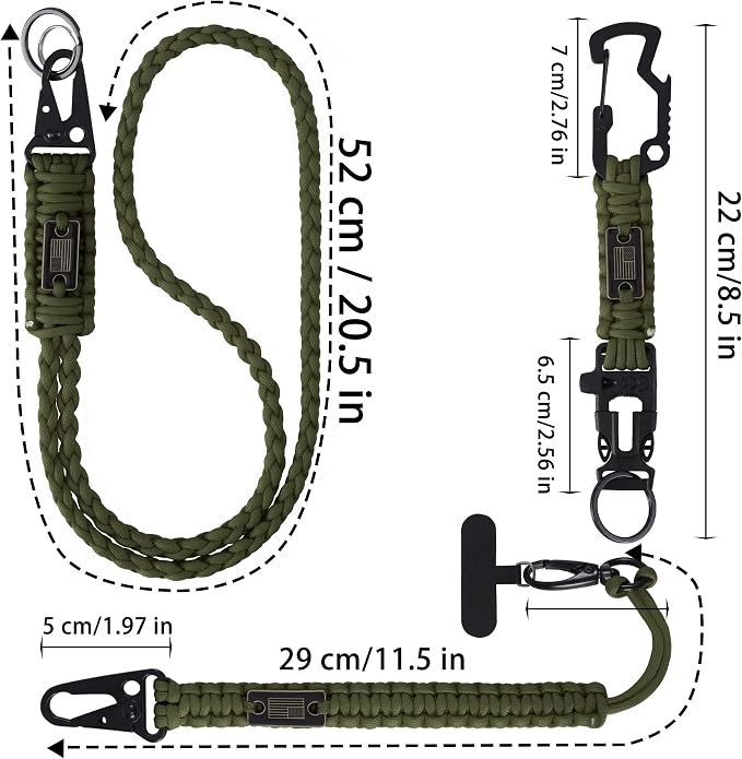Heavy Duty Braided Paracord Lanyard - Image 5