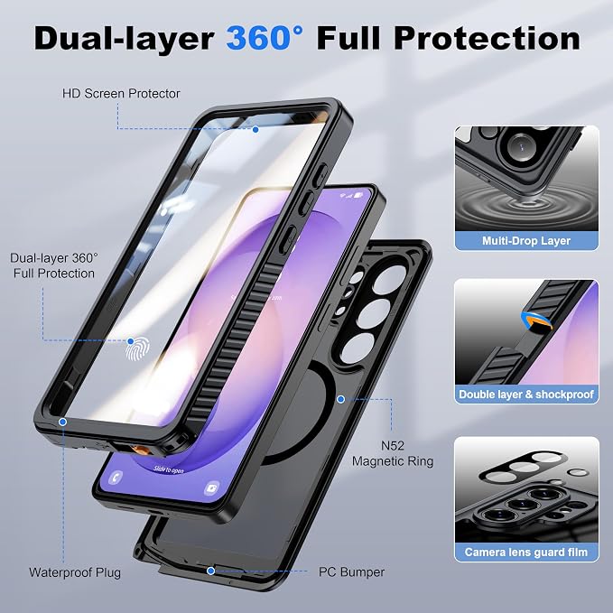 ANTSHARE IP68 Waterproof Case for Samsung Galaxy S26 Ultra - Image 3