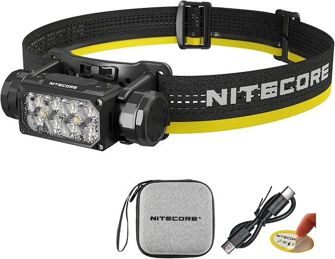 Nitecore HC65 UHE Headlamp, 2000 Lumen Max Heavy Duty Metal, USB-C Rechargeable by NITECORE