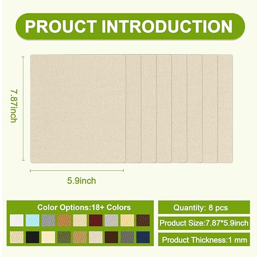 Besezx Canvas Repair Patch, Outdoor Gear Patch, 7.87x5.9 Inches 8PCS, - Image 2