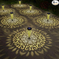 gardencave 6 Pack Solar Lights Outdoor Garden Decorative Mandala Solar Pathway by gardencave