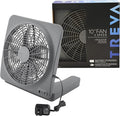 O2COOL Treva 10-Inch Portable Desktop Air Circulation Battery Fan, 2 Speed by O2COOL