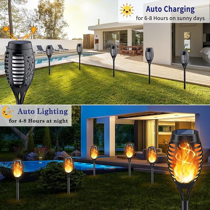 KYEKIO Solar Lights for Outside, Garden Light Outdoor Waterproof, Solares - Image 3