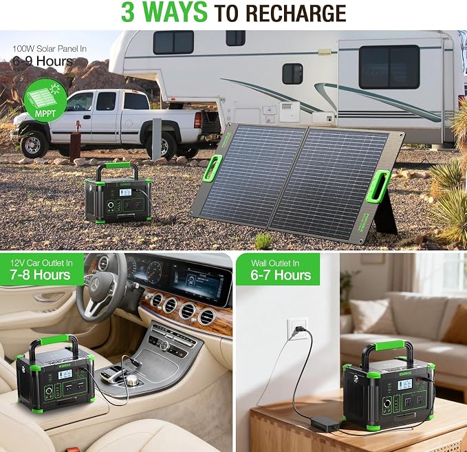 Portable Power Station 500W, 519Wh Solar Generator - Image 6