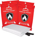 Fire Blanket 4 Pack 40”x40” by RescueGuard
