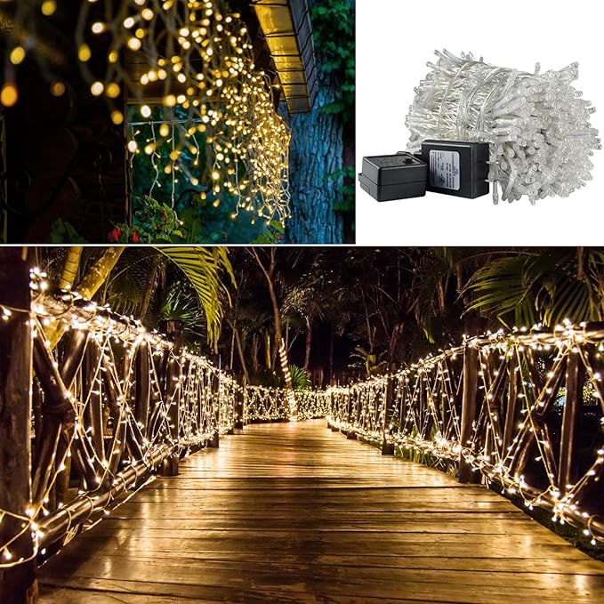 Solhice LED Curtain Lights Outside 40ft x 3ft - Image 7