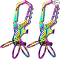 Kivssi Heavy duty metal keychains, Carabiner clip Car key chains, Fashion by Unknown