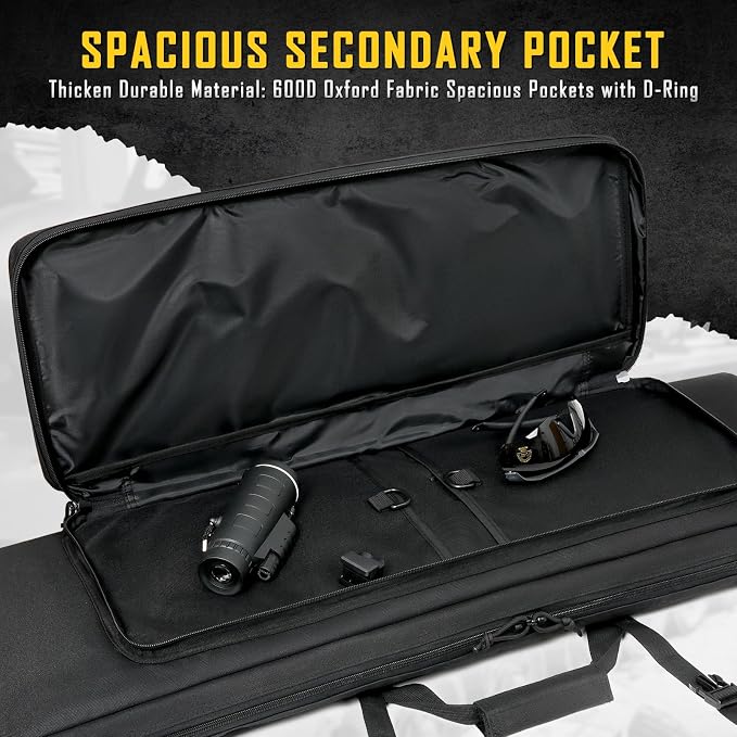 DULCE DOM 32/36/42/48/52 inch Double Rifle Case Soft Gun Bag - Image 5