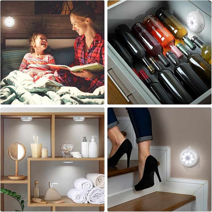 Reoshine Motion Sensor Light Indoor, LED Night Light Closet Lights, Under - Image 6
