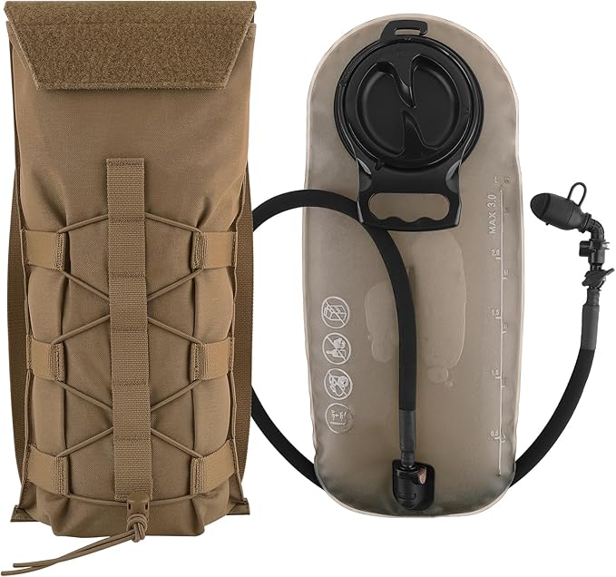 PETAC GEAR 1.5L / 3L Tactical Hydration Pack，Molle Carrier Pouch by PetacGear