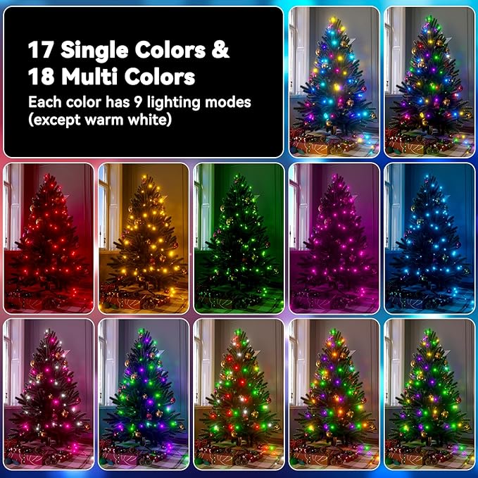 LitHome 99FT 300 LED Color Changing Christmas String Lights Outdoor, 35 Colors - Image 4