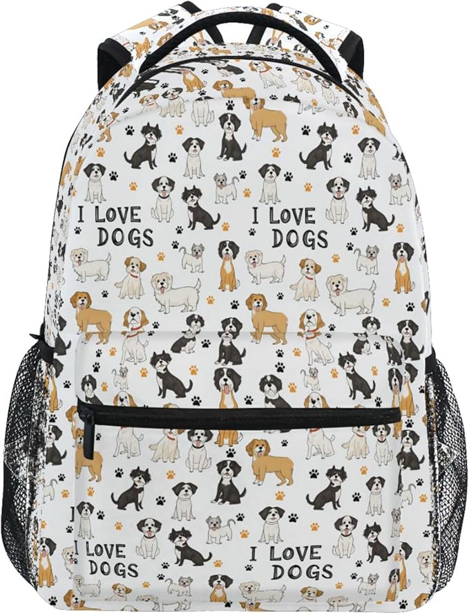 Wamika Bernese Mountain Dog Kids Backpack Cute Puppy Paw School Backpacks Boys by Wamika