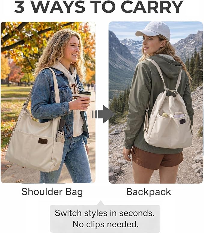 Women's Convertible Backpack Purse - Image 3