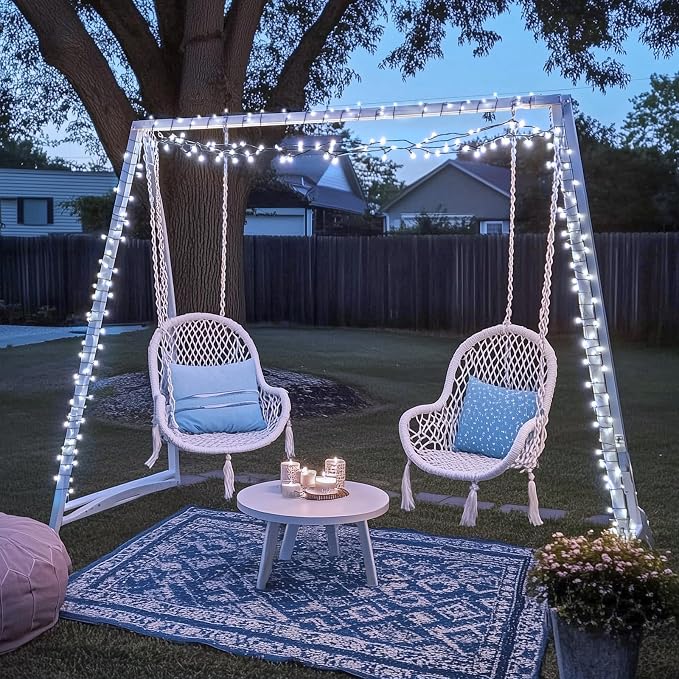 JMEXSUSS 200 LED White Christmas Lights Outdoor, 66ft Connectable Christmas - Image 5