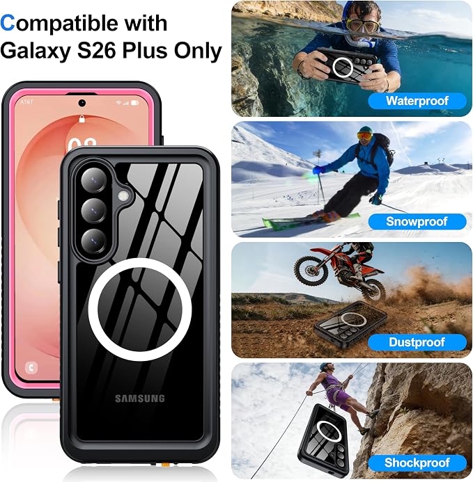 ANTSHARE IP68 Waterproof Case for Samsung Galaxy S26 Plus - Image 8
