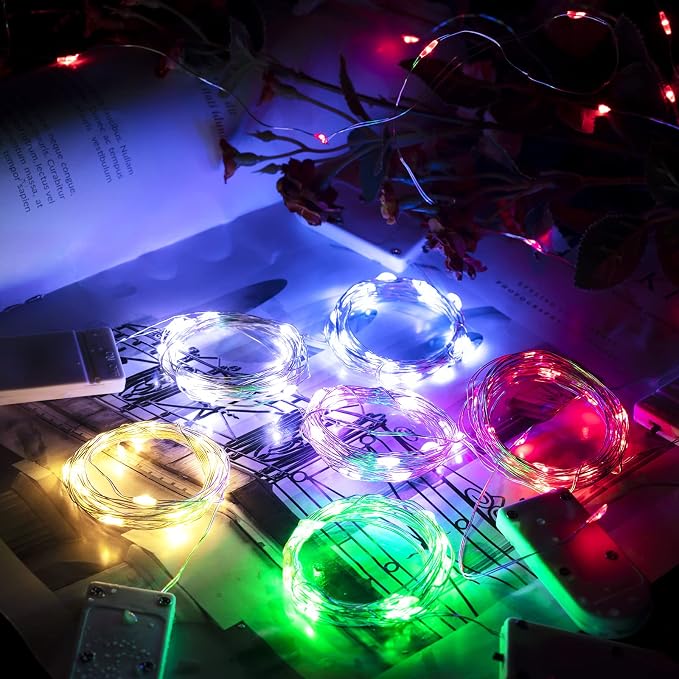 Brightown 12 Pack LED Fairy Lights, Waterproof, 7 Feet, 20 LEDs, Battery - Image 7