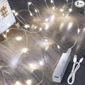 Lakumu 32FT Fairy Lights Battery Operated, Rechargeable String Lights by Lakumu