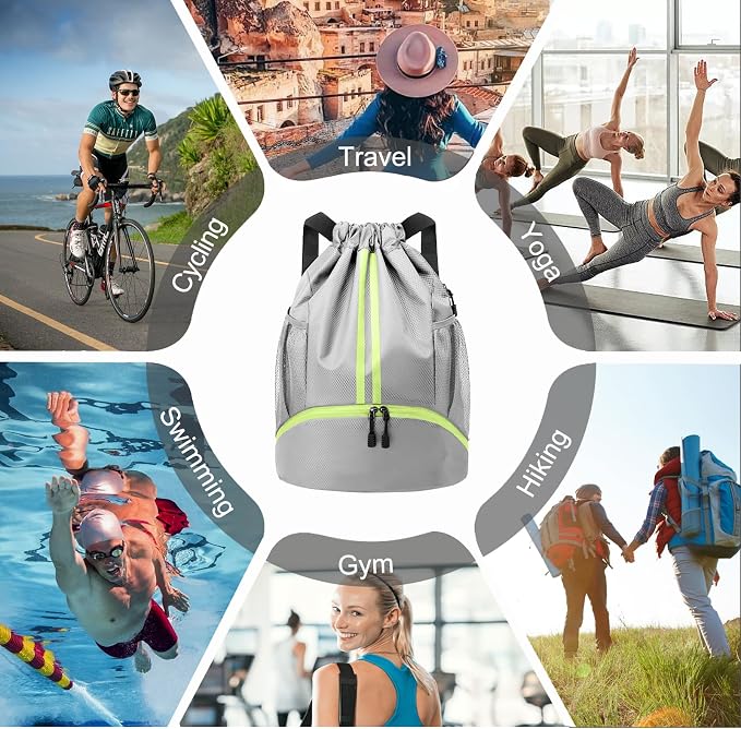 Hoedia Sports Drawstring Backpack - Image 8